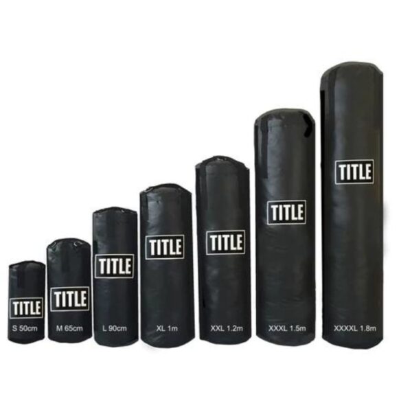 TITLE Punch Bags feature durable PVC construction, reinforced webbing straps, and a range of sizes and weights, perfect for boxing and martial arts training.