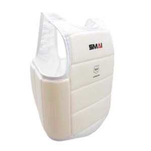 The Smai Body Guard provides WKF approved protection for Kumite and sports Karate, combining safety with lightweight comfort and full freedom of movement.